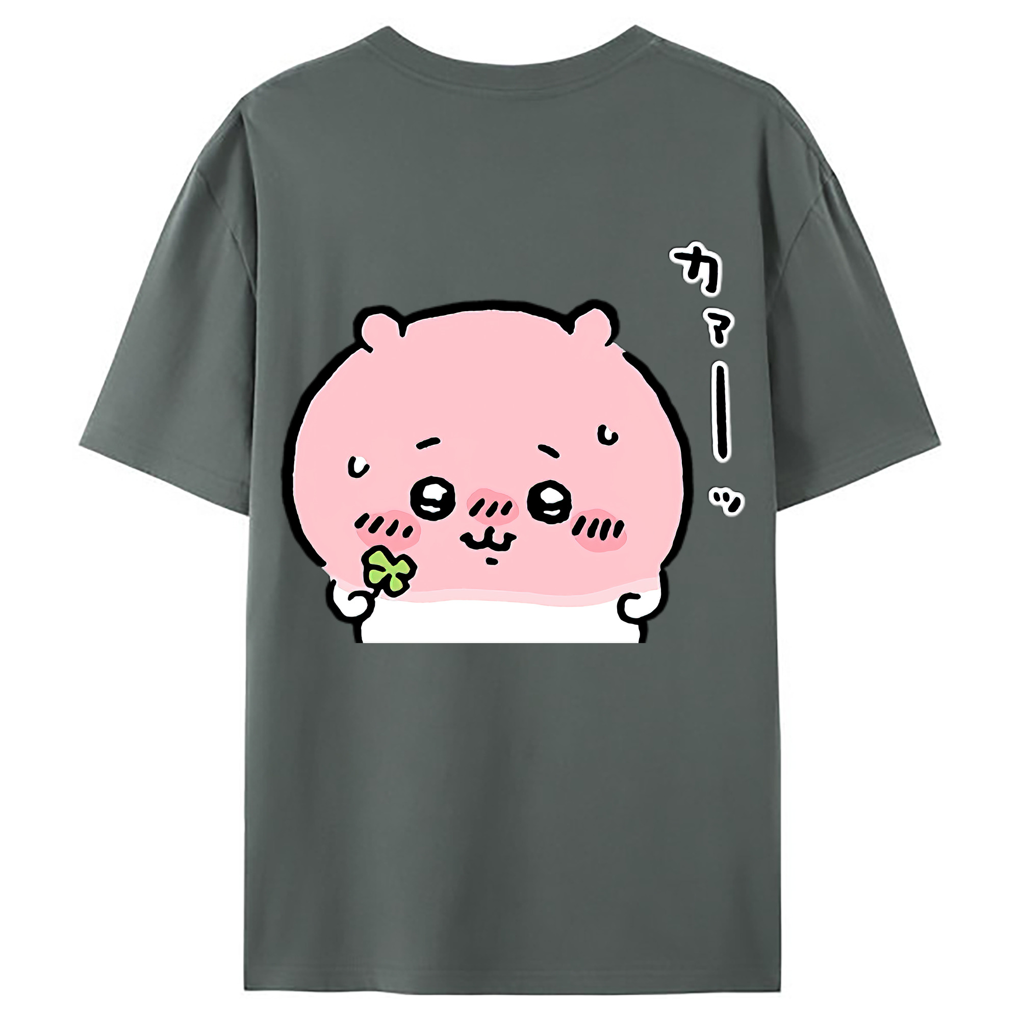 （画像用） ちいかわ ちいかわ Chii-kawa chiikawa 綿100％ メンズ半袖Tシャツ（バックプリント） 通気性